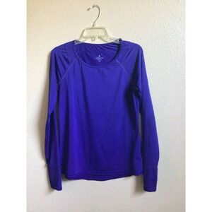 Athlete Women's Long Sleeve Athletic Workout Activewear Thumb Holes Sz M